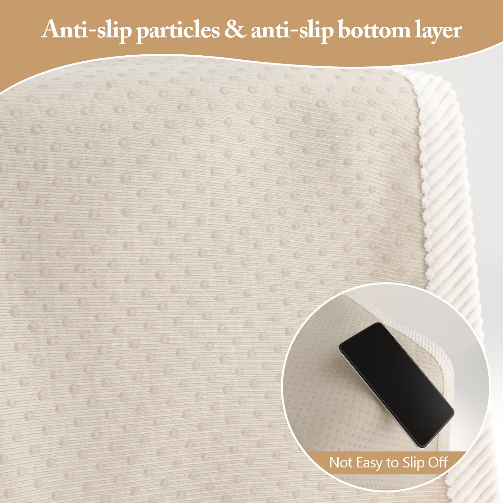 Amazon｜Gitohoni 滑り止めソファクッションカバー - シェニール織